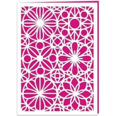 geometric flower card