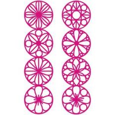 geometric flower borders