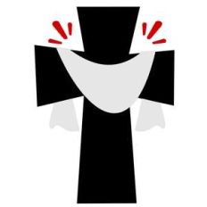 cross with cloth