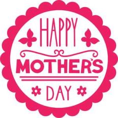 happy mothers day circle