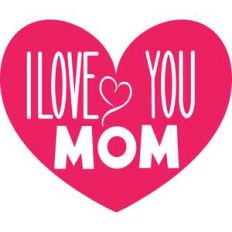 I love you mom heart