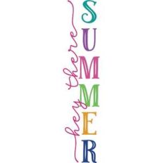 hey there summer - vertical design