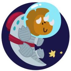 dinos in space triceratops