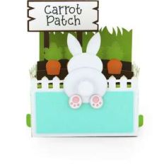 rectangle pop up card birthday carrot patch