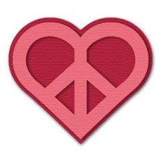 peace love heart