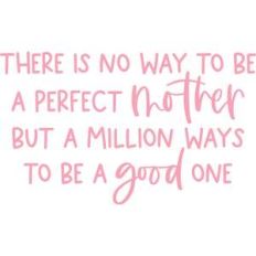 there is no way to be a perfect mother