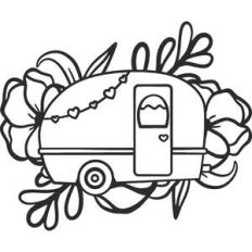 floral camper
