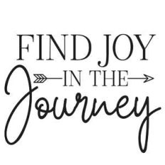 find joy in the journey arrow quote