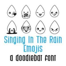 singing in the rain emojis doodlebat