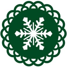 snow flake doily