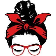 mom bun head scarf