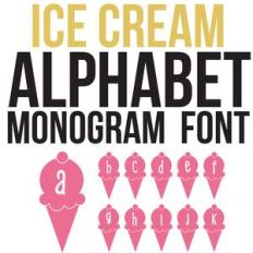 cg ice cream monogram