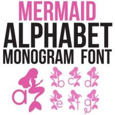 cg mermaid monogram