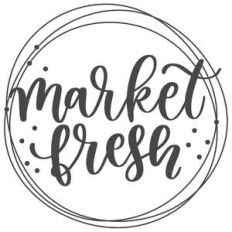 market fresh messy circle