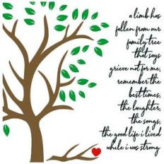 a limb has fallen from our family tree
