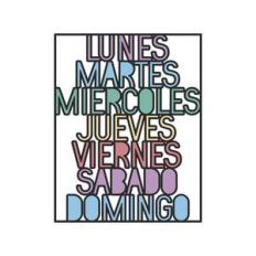 días de la semana