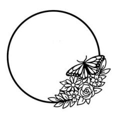 butterfly circle frame