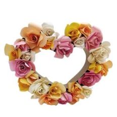 3d floral heart