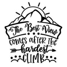 the best view comes after the hardest climb