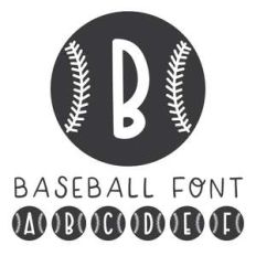 dtc baseball font