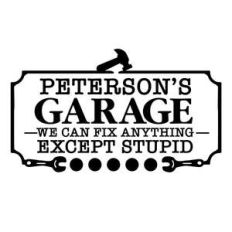 family garage sign