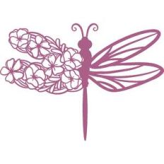 dragonfly with flowers