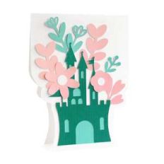 flower castle card