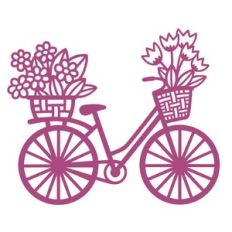 bicycle with flower basket