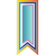 fishtail banners layered