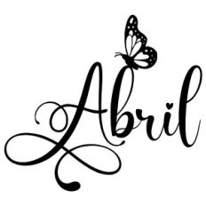 abril butterfly word