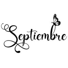 septiembre butterfly word