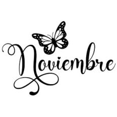 noviembre butterfly word