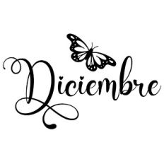 diciembre butterfly word