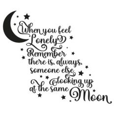 when you feel lonely moon quote
