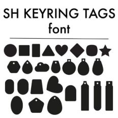 keyring tags font