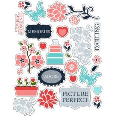 ml flower coral stickers