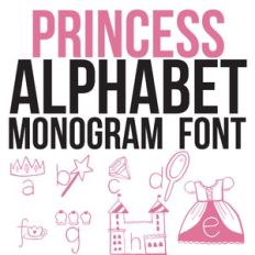 cg princess monogram