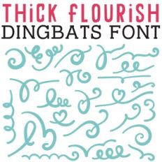 cg thick flourish dingbats