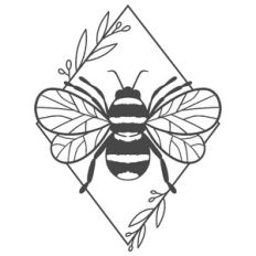 diamond bee foliage frame