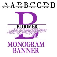 pn bloomer monogram banner