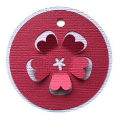 wild roses 3d gift tag
