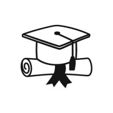 graduation cap and diploma
