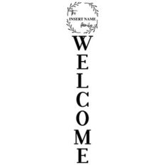welcome - vertical design