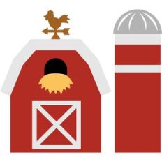 barn and silo farm