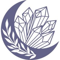moon with crystals