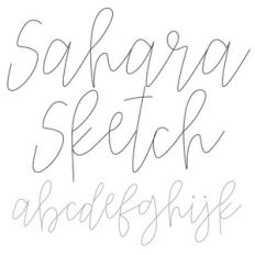 dtc sahara sketch font