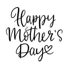 happy mother's day handlettering