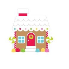 candy cottage - night before christmas