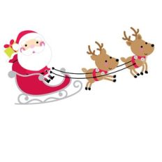 santa's sleigh - night before christmas
