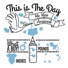 baby boy birth announcement